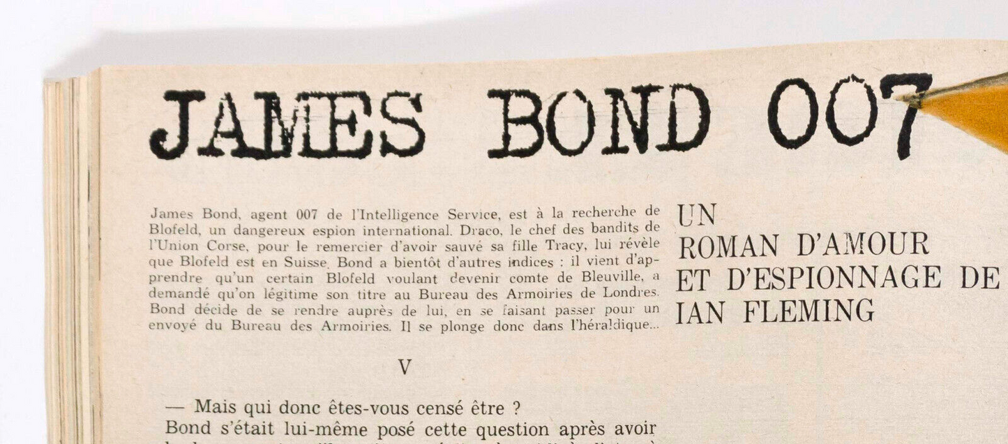 Jean Shrimpton IAN FLEMING James Bond ELLE magazine Sep 1953 Duffy SAGAN vtg 007