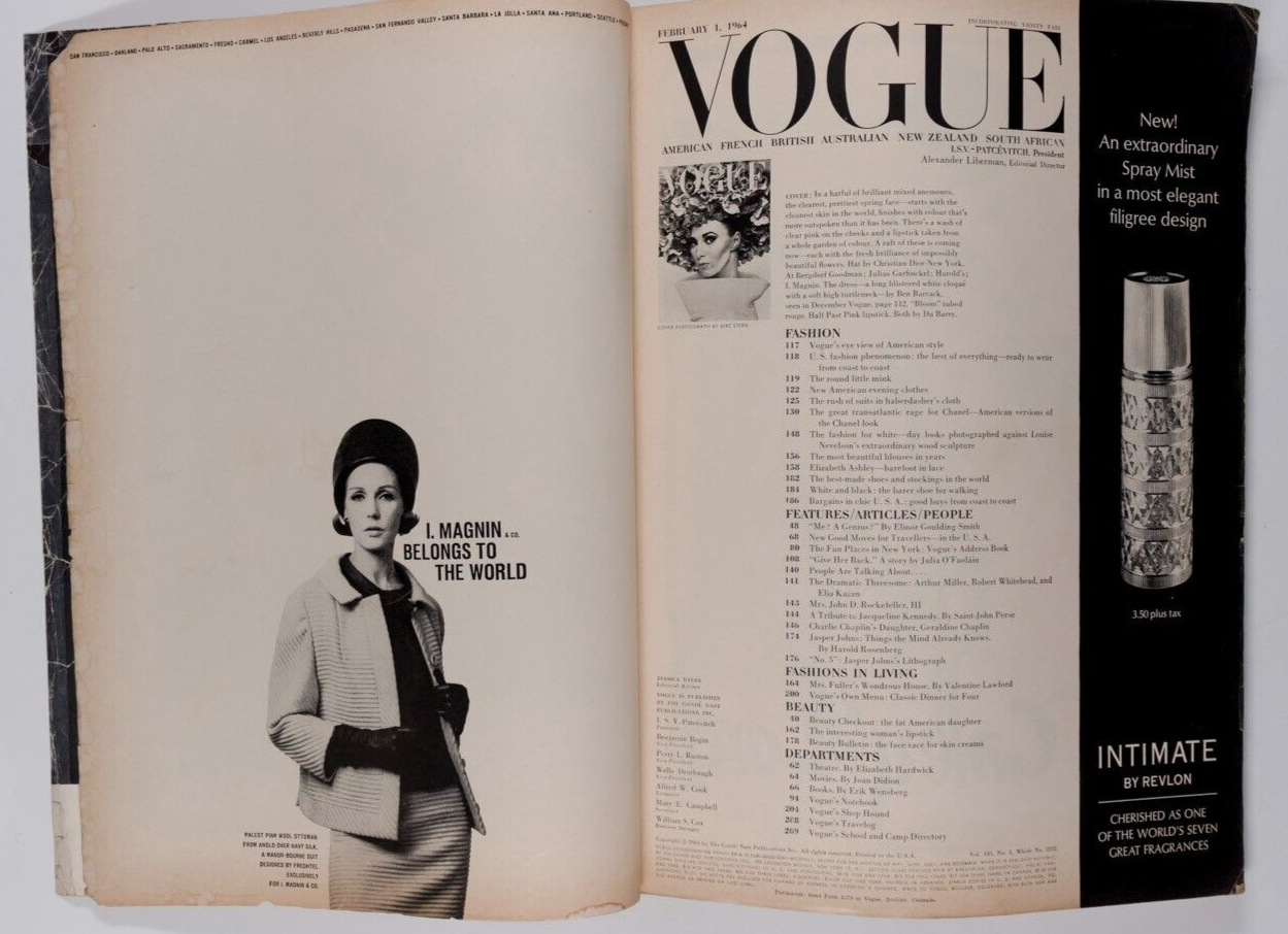Wilhelmina Cooper TANIA MALLETT Suzy Parker CHANEL Peter Beard BERT STERN Vogue