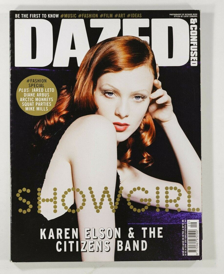 Karen Elson JARED LETO Diane Arbus ARCTIC MONKEYS Dazed & Confused magazine 2005