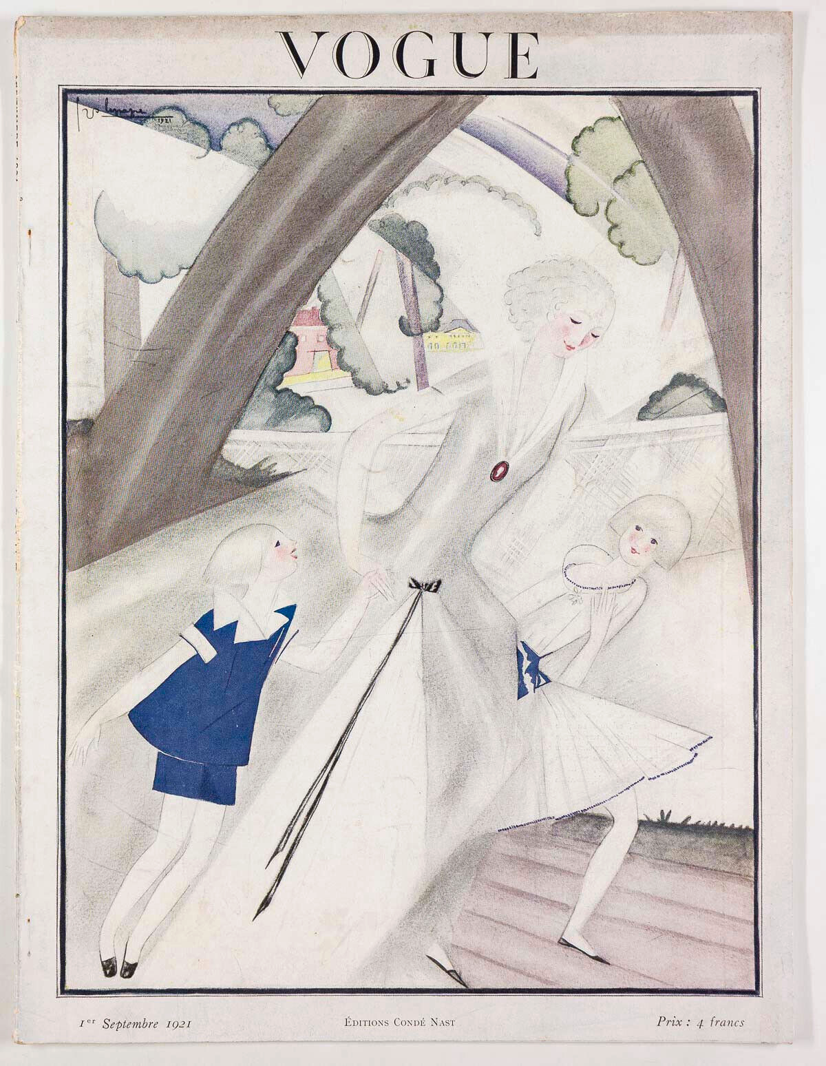 GEORGES LEPAPE Vionnet LANVIN Benito POIRET Paris Vogue magazine September 1921