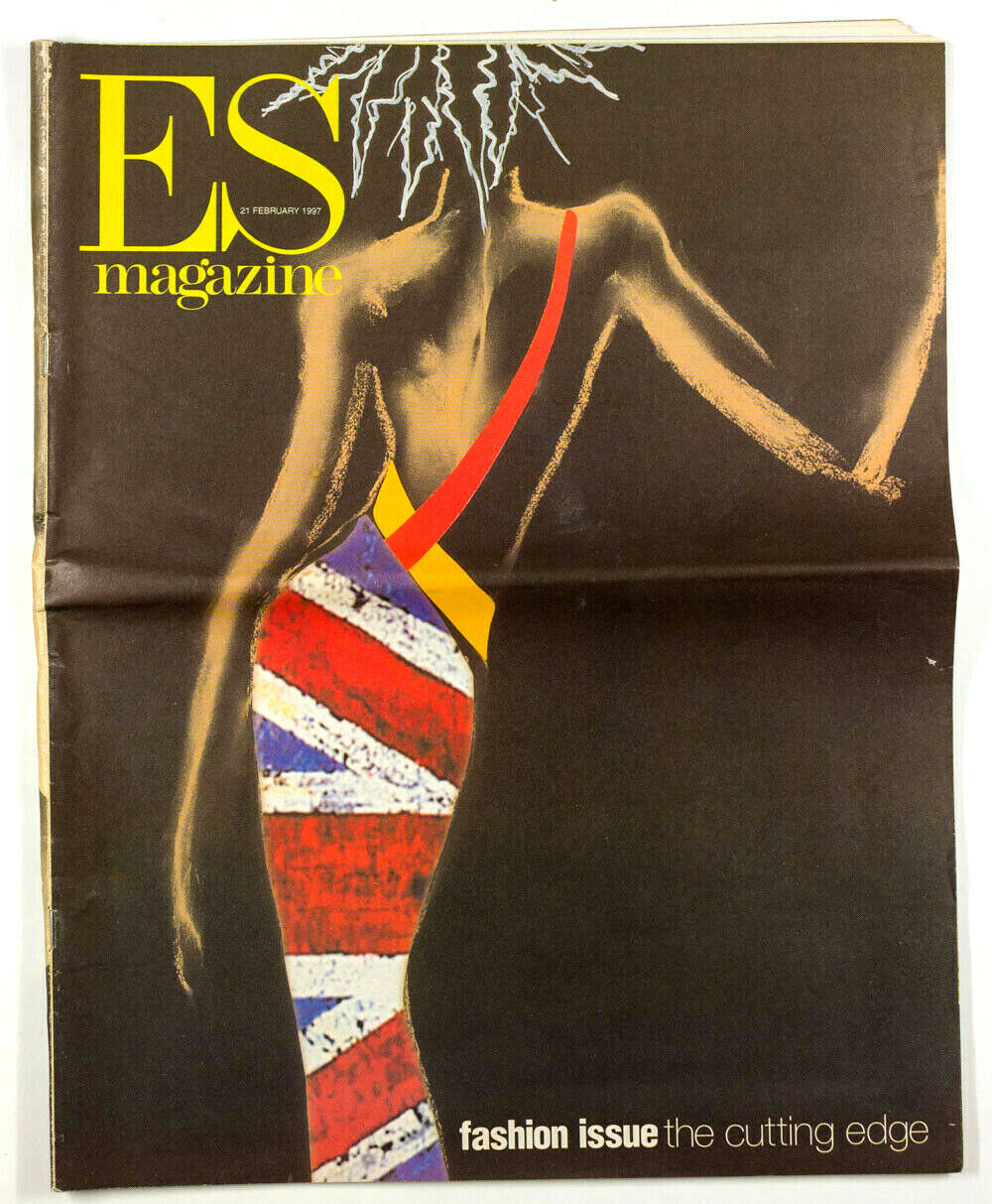 Fashion illustration cover by GIANNI VERSACE Rufus Sewell AL PACINO Es Magazine