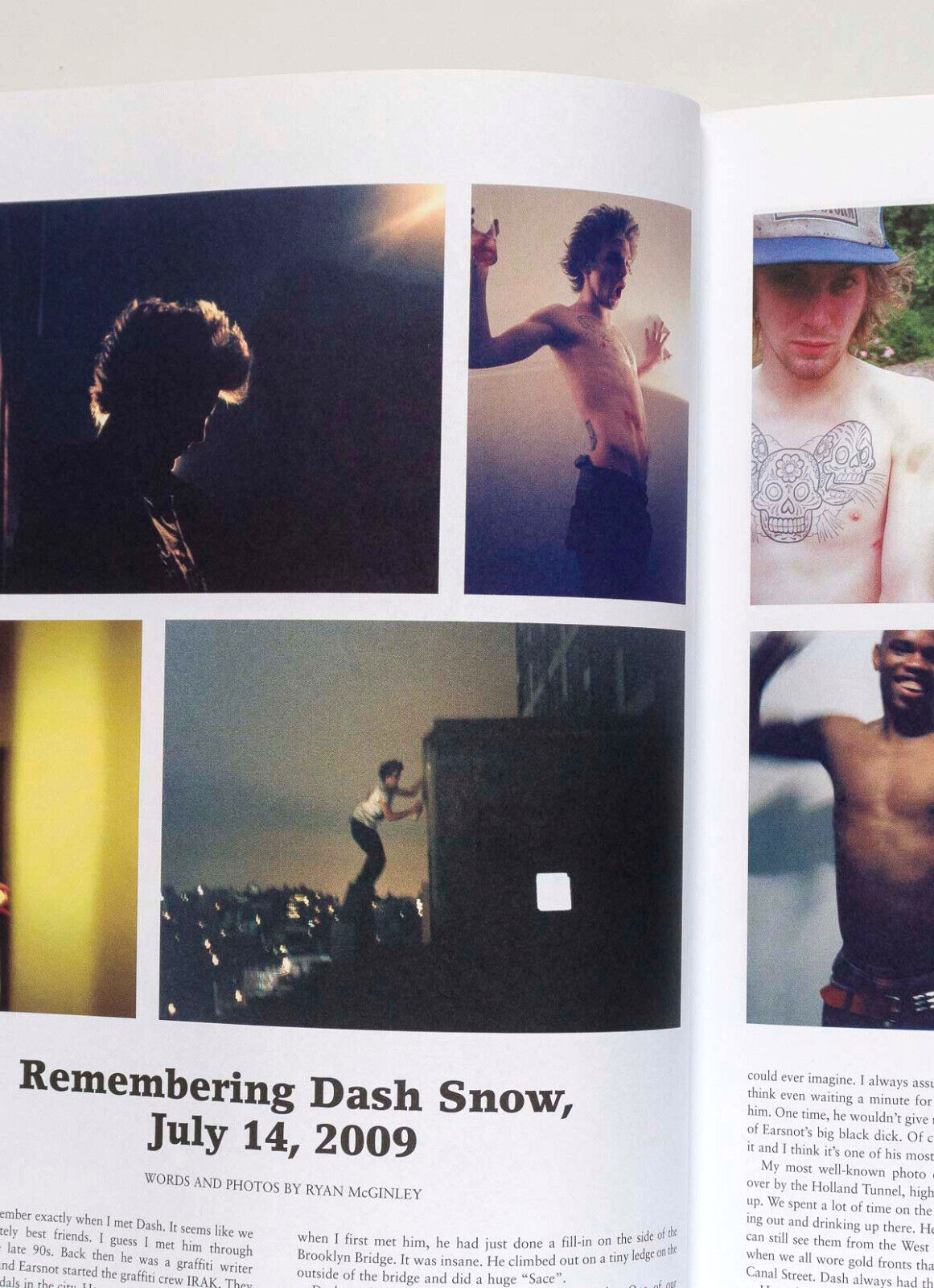 DASH SNOW tribute RYAN McGINLEY Nick Cave SID MARK Pablo Escobar ~ VICE magazine