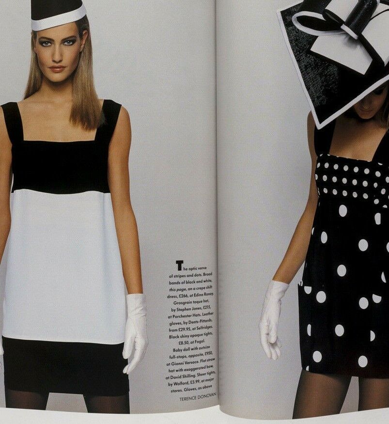 Karen Mulder SHANA ZADRICK Christy Turlington ELAINE IRWIN Galliano CdG Vogue UK