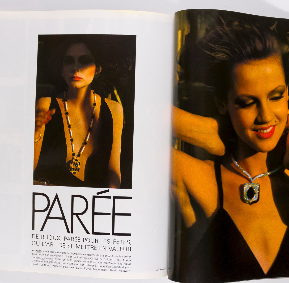 ROMAN POLANSKI Sharon Tate GUY BOURDIN Paris Vogue December 1976 Sarah Moon 1977