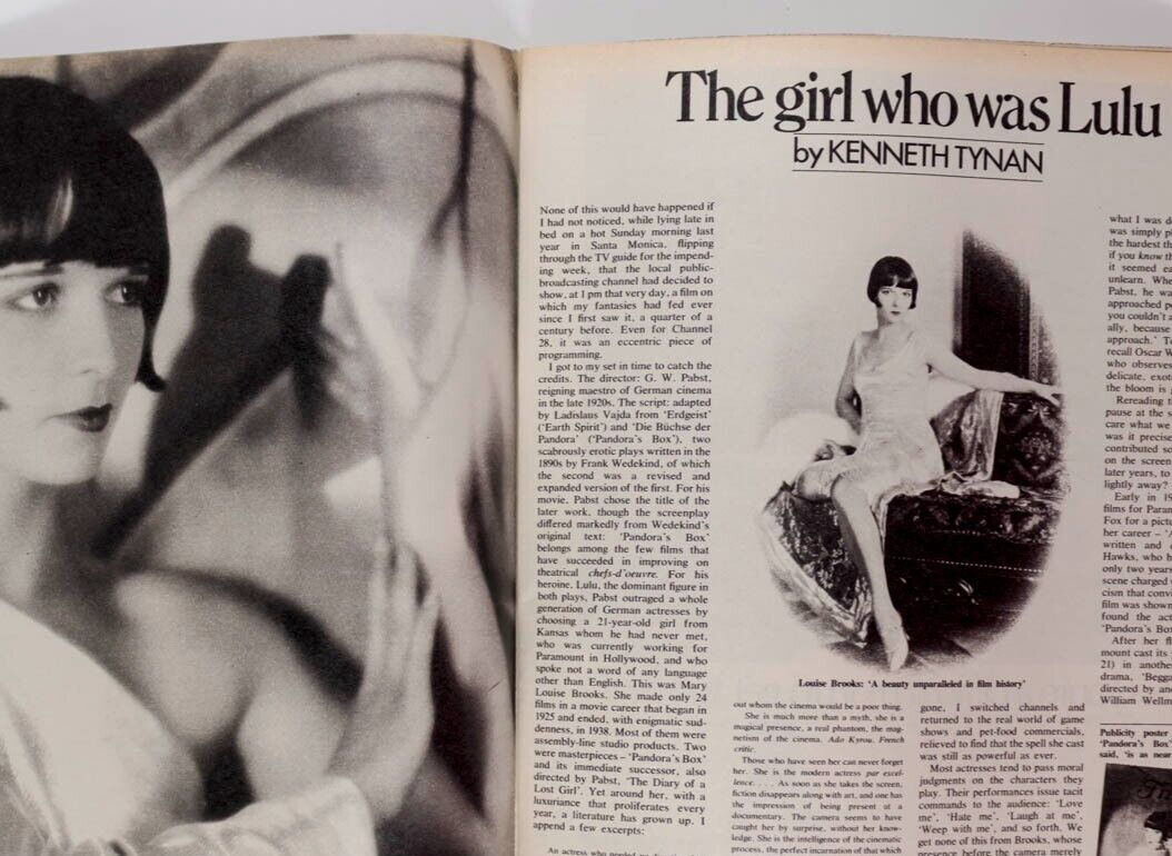 Louise Brooks TERRY JONES Brassai OBSERVER magazine November 1979 STEELE PERKINS
