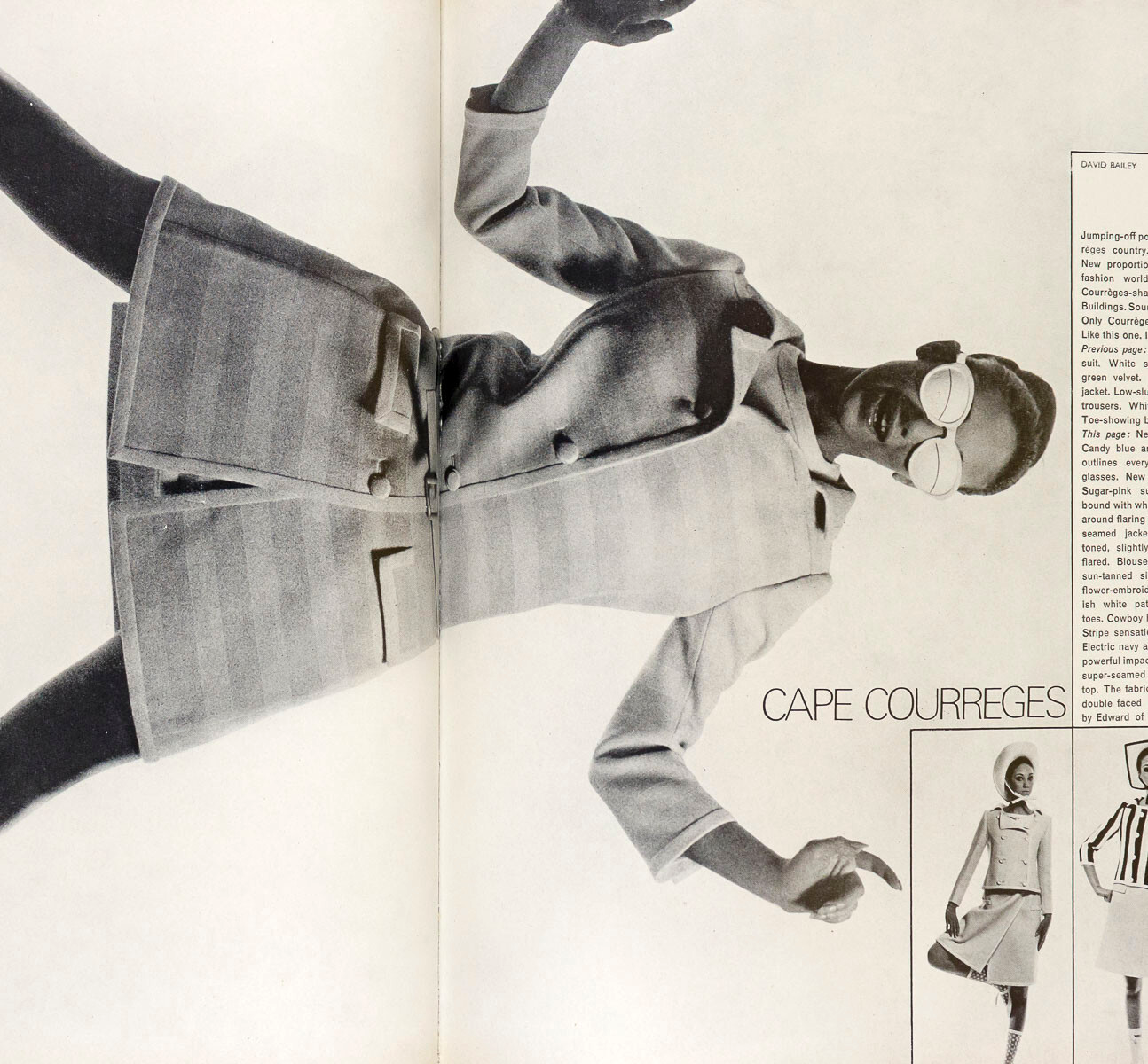 Ascher NORMAN PARKINSON Jean Shrimpton VOGUE 1965 1 March COLLECTIONS Courreges