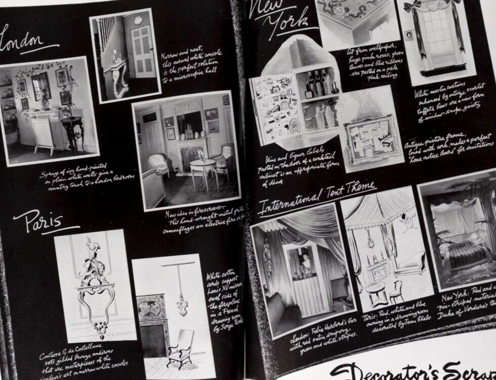 Zinkeisen DUNCAN MILLER Dover VOGUE House & Garden book April 1939 Marion Dorn