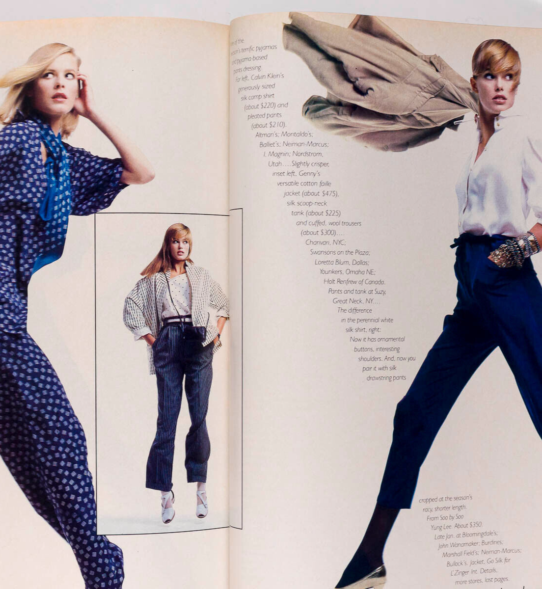 Renee Simonsen JOANNA PACULA Rosemary McGrotha VOGUE Dec 1984 Warhol ISSERMANN