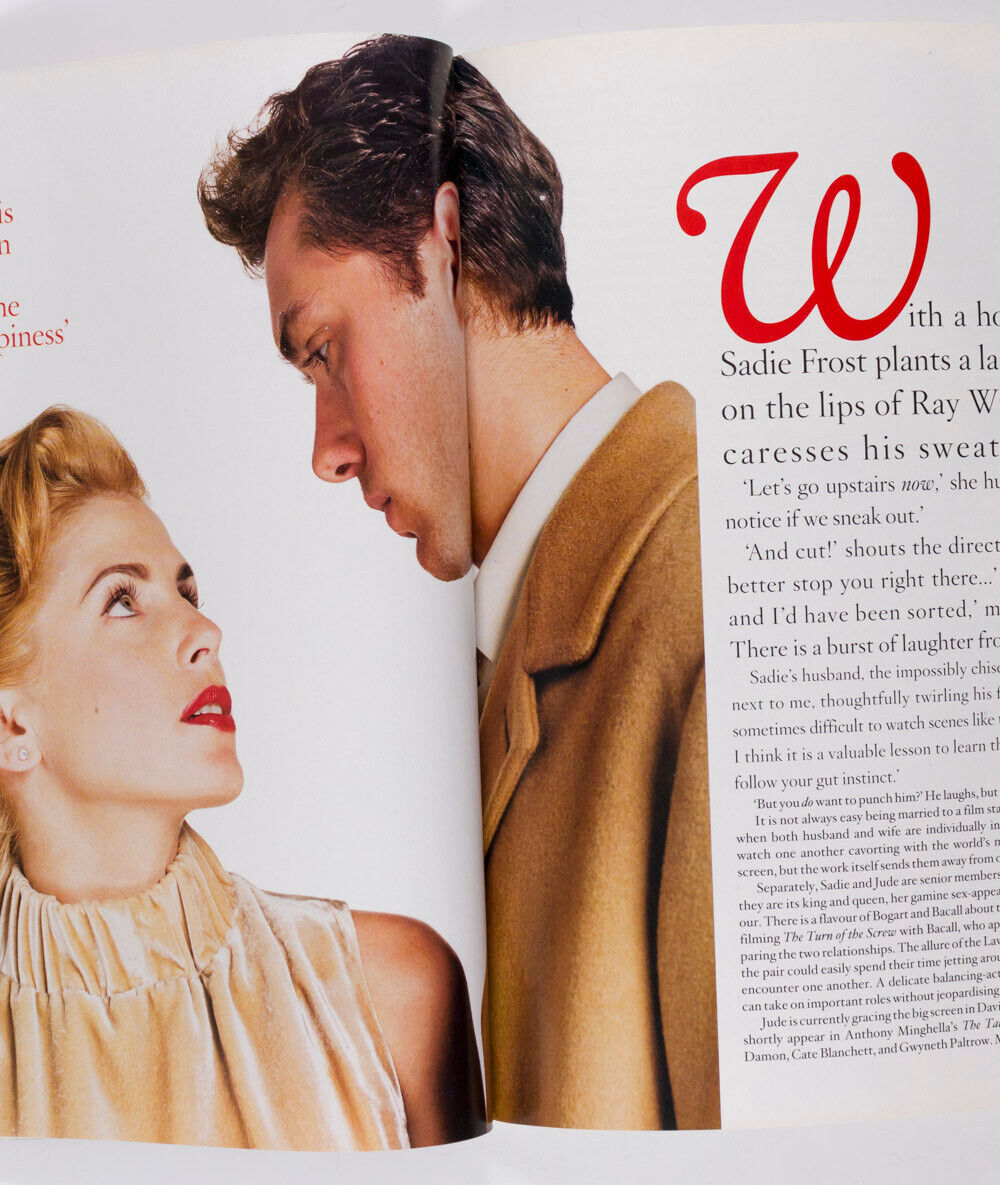 Jude Law SADIE FROST Jennifer Ehle DAVID BAILEY Ian Fleming UK HARPER'S & QUEEN