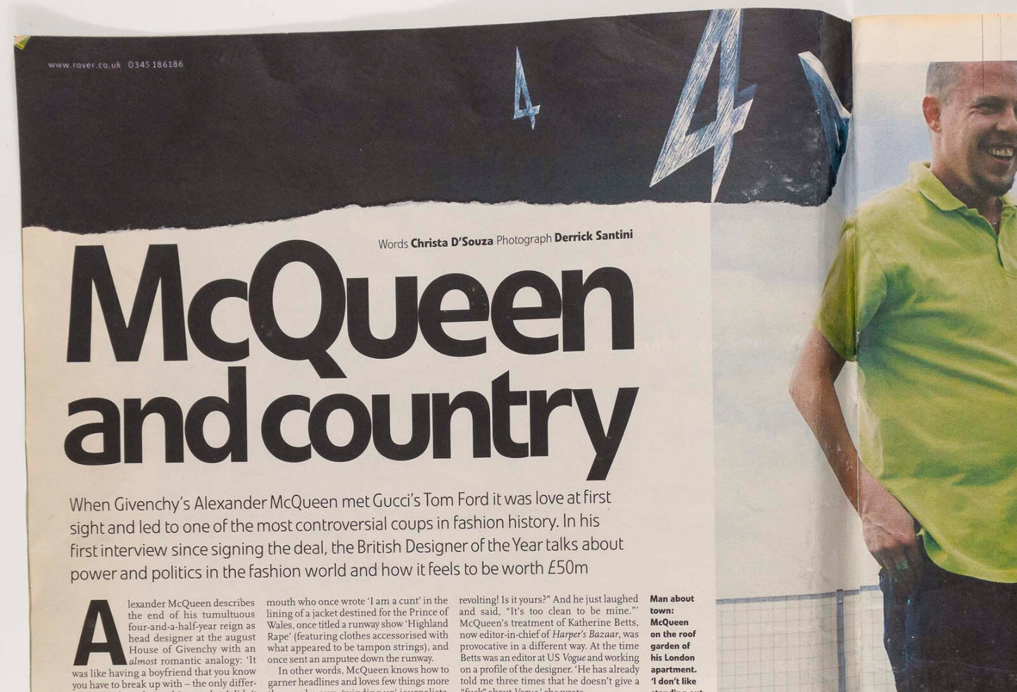 ALEXANDER McQUEEN Gucci TOM FORD Young Ones NIGEL PLANER Observer Life magazine