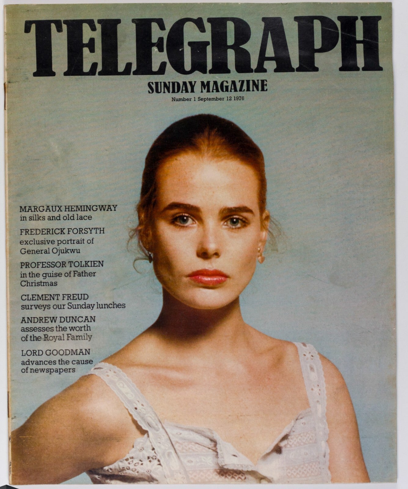 Margaux Hemingway TOLKIEN Frederick Foysyth TELEGRAPH magazine September 1976 UK