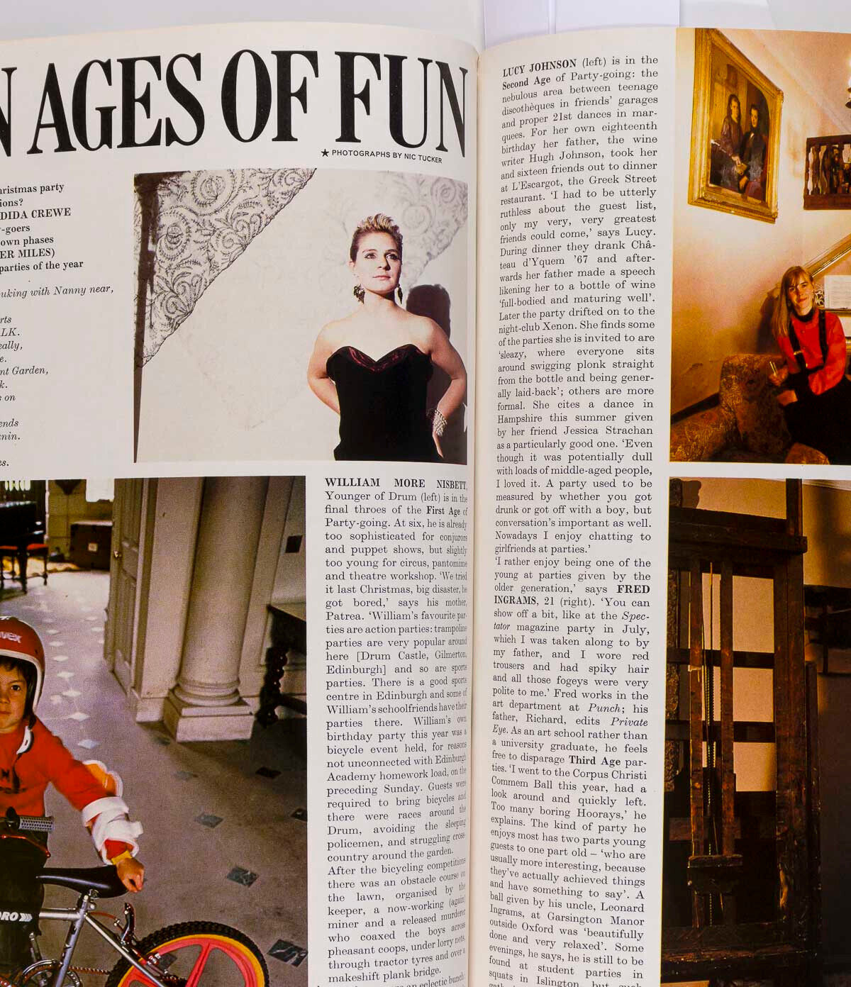 CINDY CRAWFORD Krishnamurti HELENA BONHAM CARTER Bath BRIGITTE LACOMBE Harper's