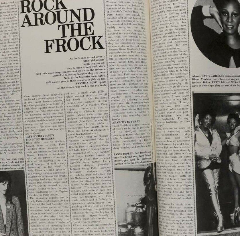 AMANDA LEAR Annie Lennox PATRICK PROCTOR Diana Cooper PAULA YATES Harper's Queen