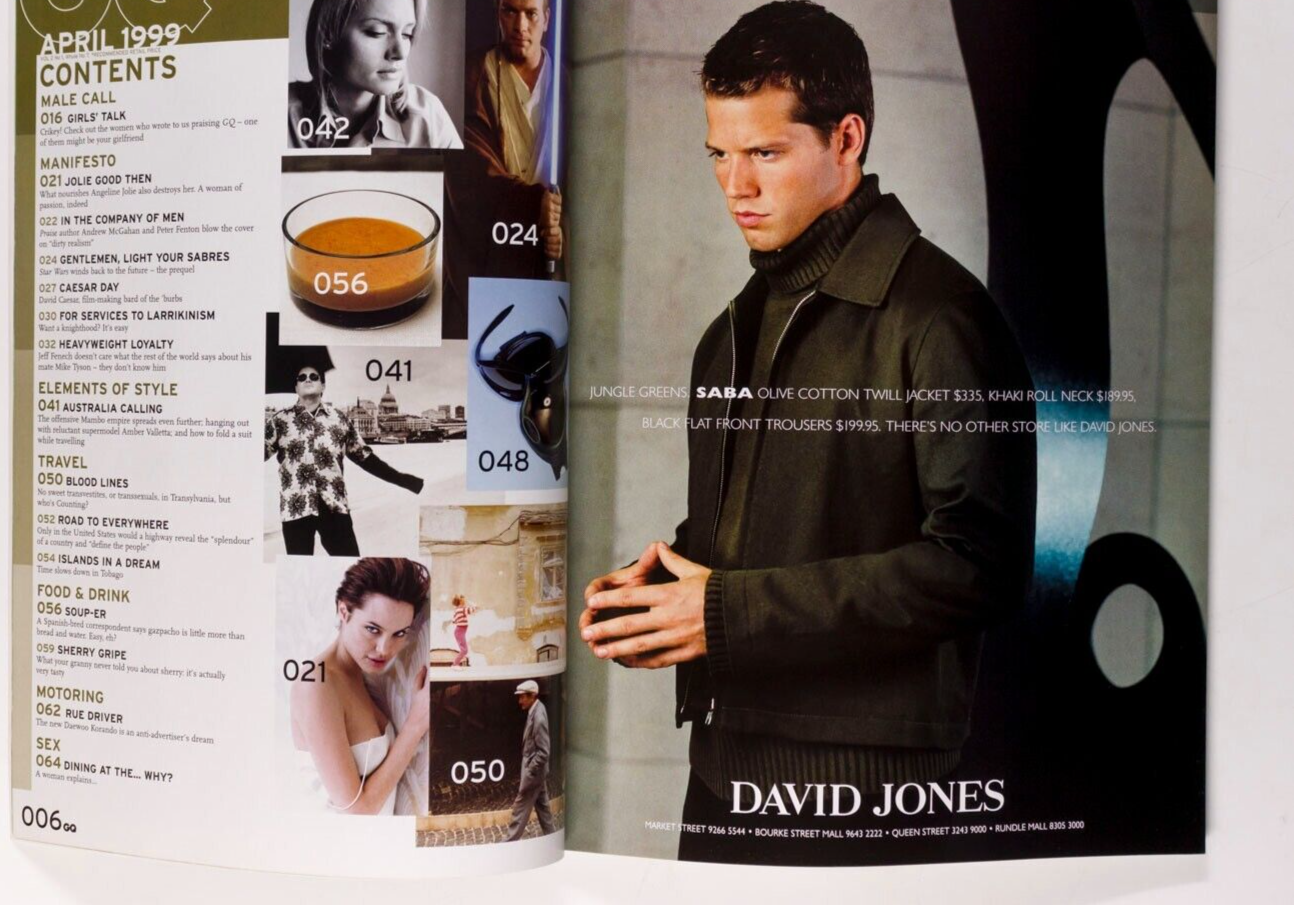 Kate Fischer ANGELINA JOLIE Mike Tyson GQ 1999 ANDREW MCGAHAN Peter Fenton ROLEX
