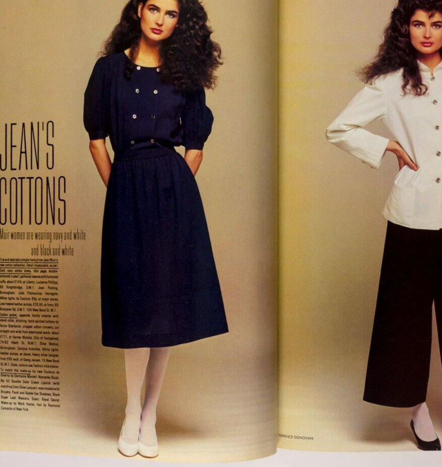 Bonnie Berman CHARLES JAMES Alaia ANTHONY BURGESS Esme Marshall ~ VOGUE May 1983