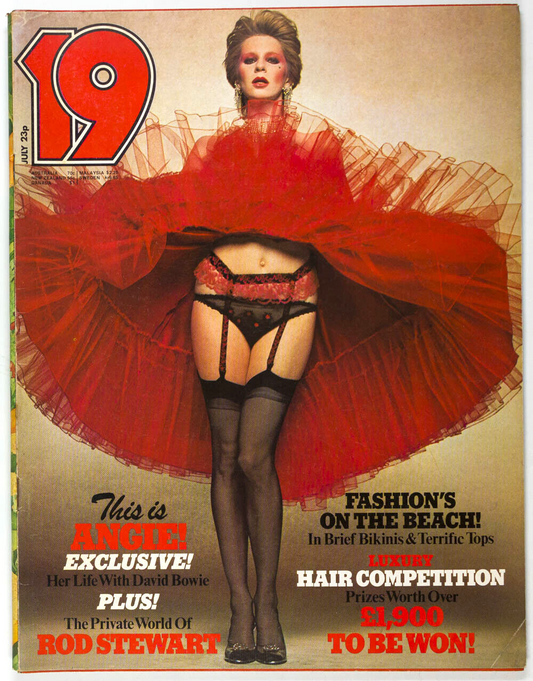Angie Bowie TERRY O'NEILL Rod Stewart 19 MAGAZINE July 1975 Australia BIBA Quant
