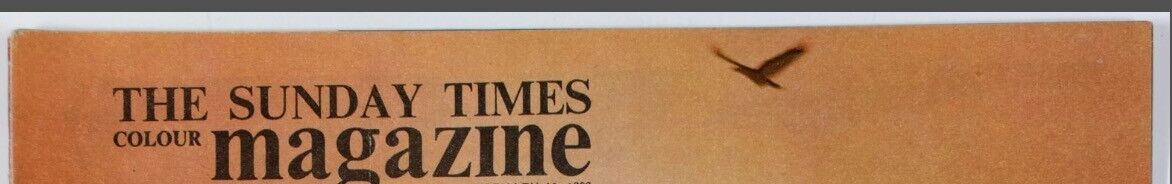 EVE ARNOLD Snowdon JOHN ATTLEE Brian Brake R. B. KITAJ Sunday Times magazine UK