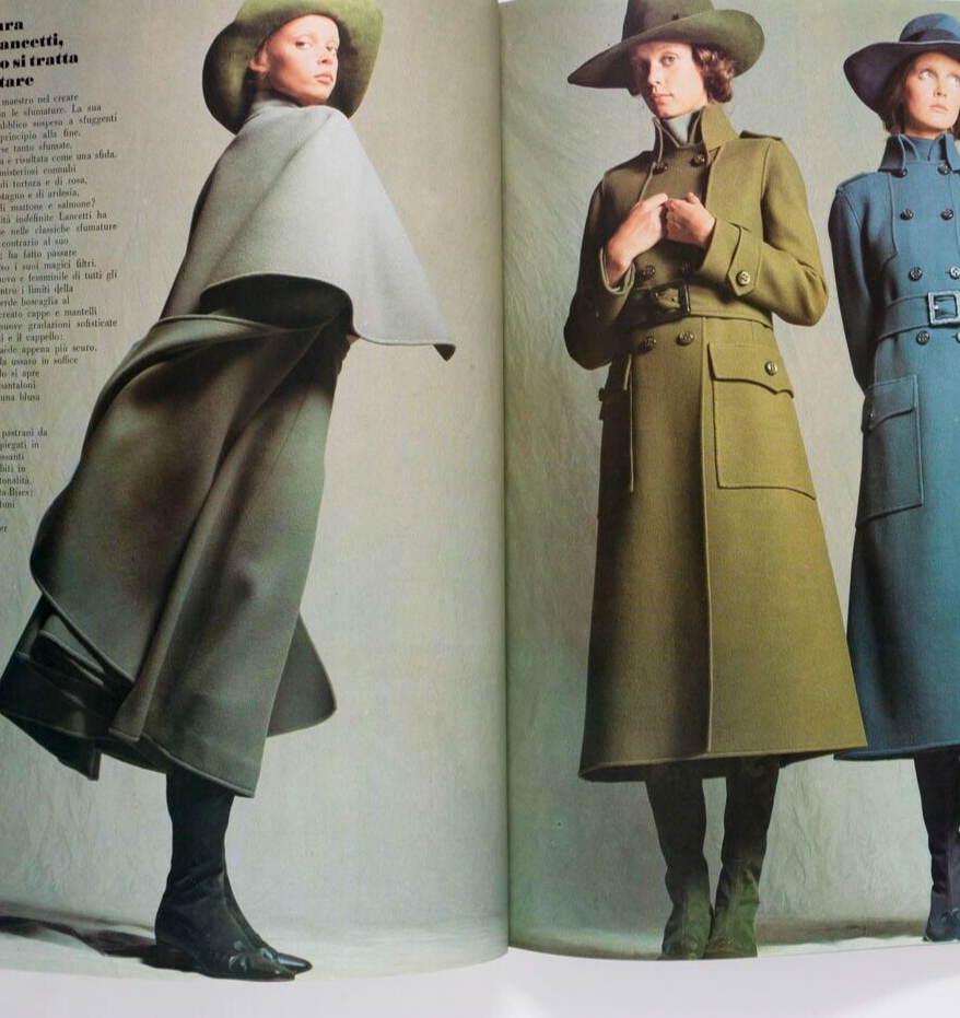 Birgitta Ramang VERUSCHKA Marisa Berenson VOGUE ITALIA Sept 1970 Donna Mitchell