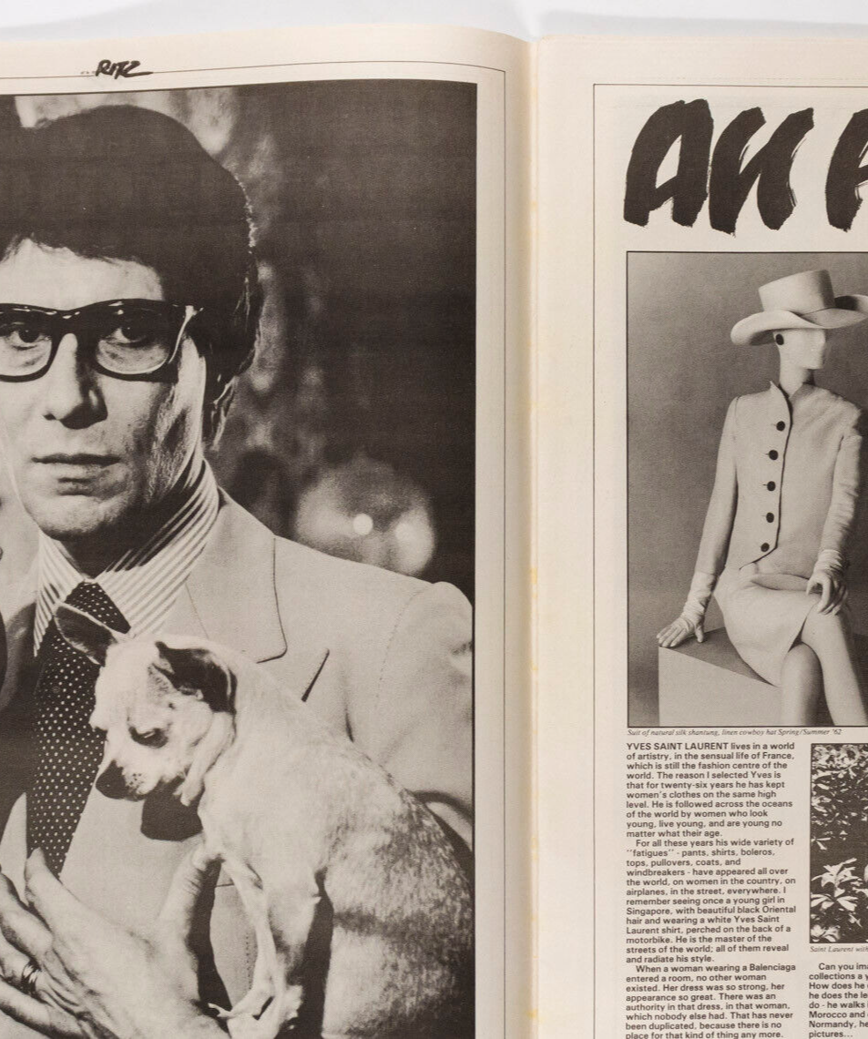 Duran ROY LICHTENSTEIN Annie Leibovitz RITZ magazine 85 1984 Yves Saint Laurent