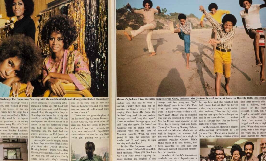 Diana Ross MOTOWN Supremes JACKSON 5 Jean Terrel JULIE EGE Sunday Times magazine