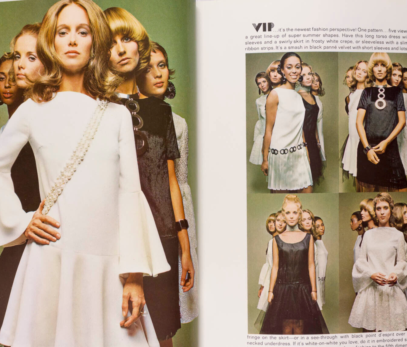 Marisa Berenson ANTONIO LOPEZ Couture SEAMING Poncho VOGUE magazine Pattern book