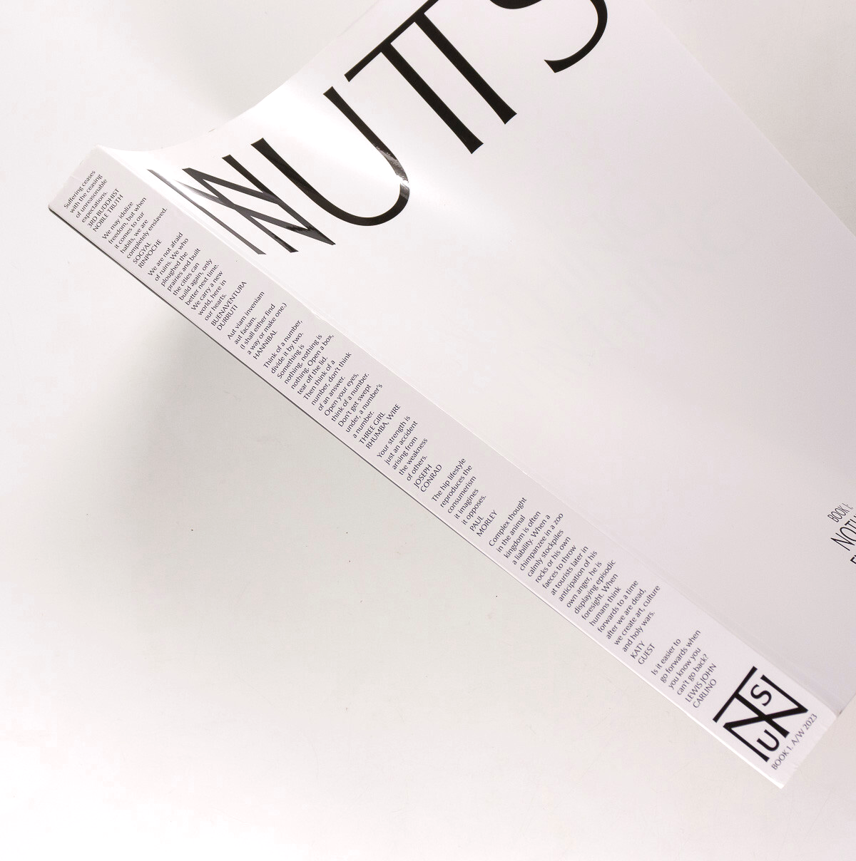 NUTS Book 1 NOTHING EVERYTHING magazine Autumn Winter 2023 A/W Fashion ART Rare