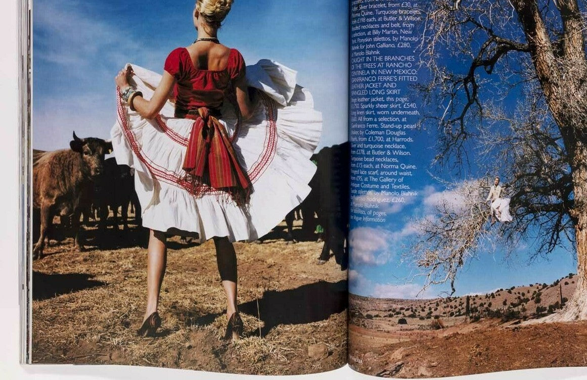 GISELE Bridget Hall TIM WALKER Vogue magazine August 1998 Bruce Nauman YAMAMOTO
