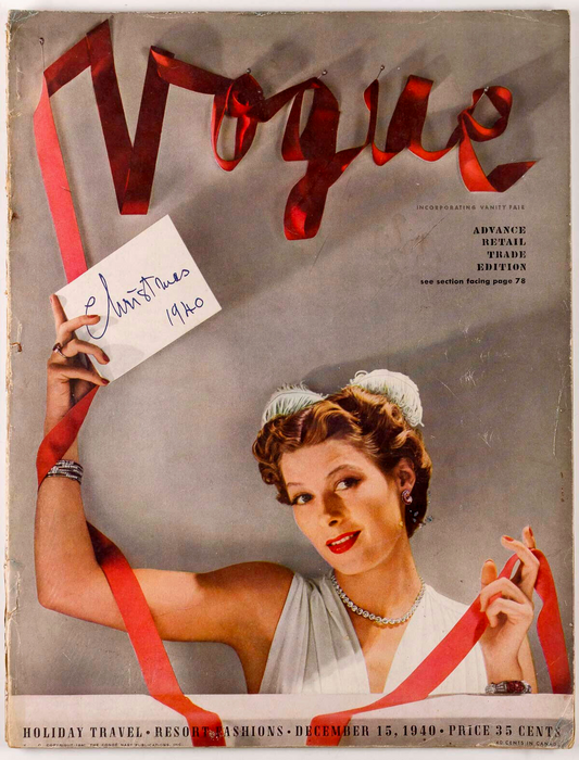 TIFFANY Toni Frissell HORST Vogue December 1940 Michele Morgan CLAUDETTE COLBERT