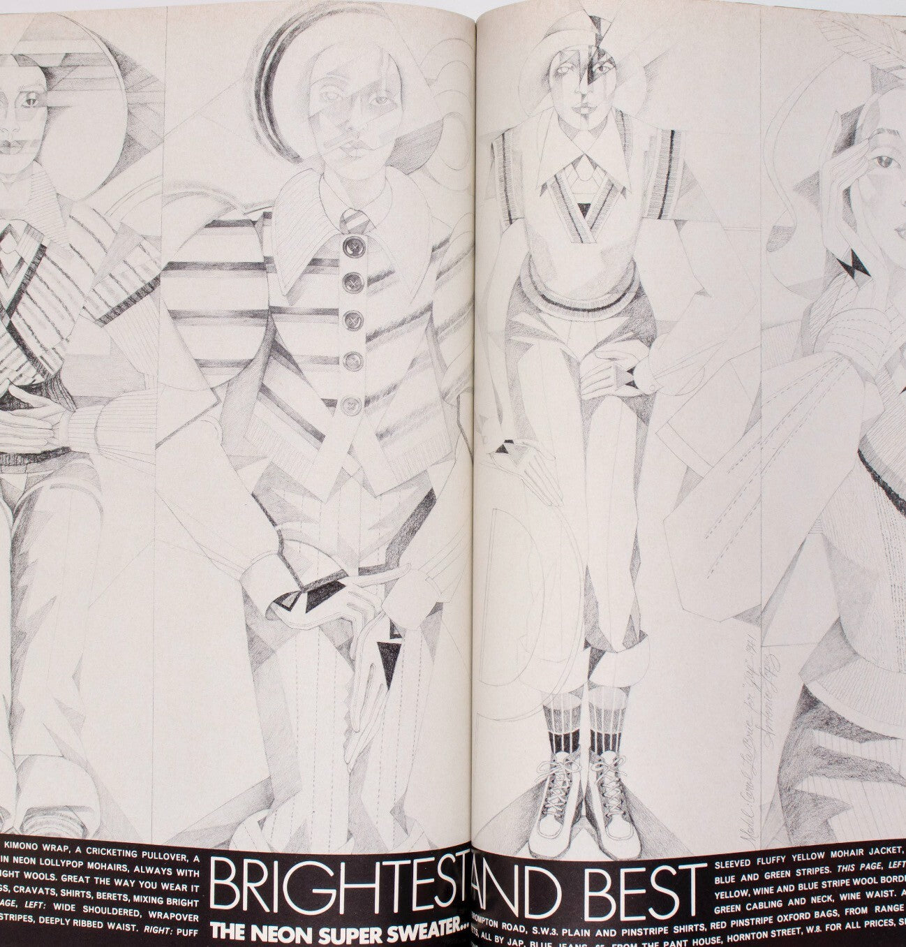 Princess Anne PATTIE BOYD Antonio Lopez VOGUE Sep 1971 Lee Radziwill CAT STEVENS