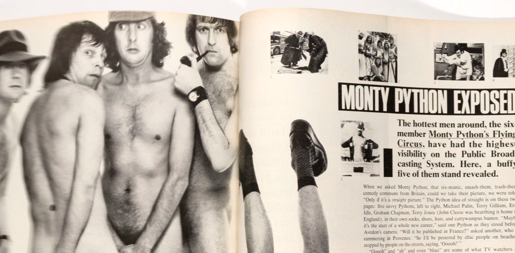RENE RUSSO Dalila di Lazzaro DEBORAH TURBEVILLE Monty Python Vogue US July 1975