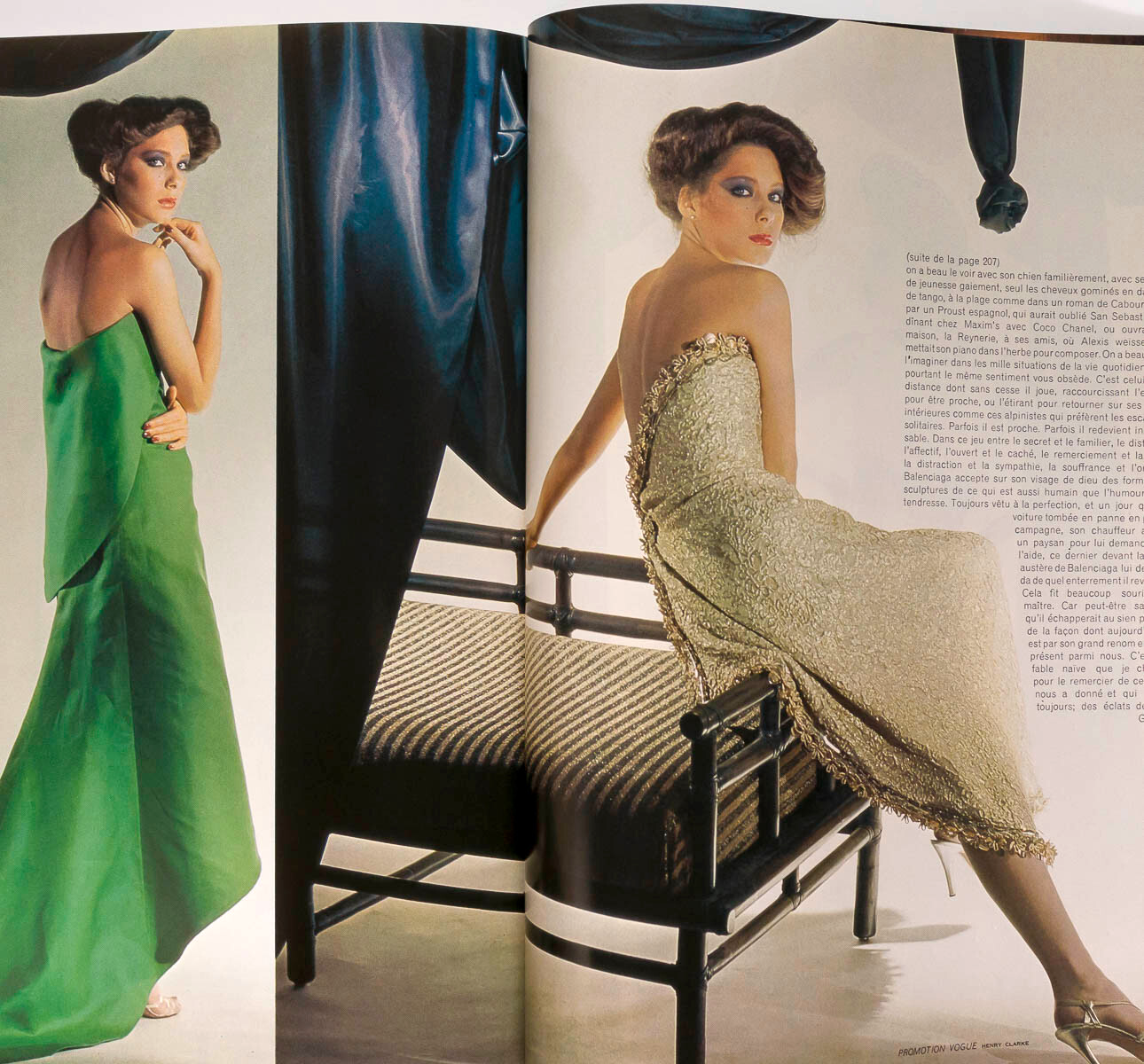 ROMAN POLANSKI Sharon Tate GUY BOURDIN Paris Vogue December 1976 Sarah Moon 1977