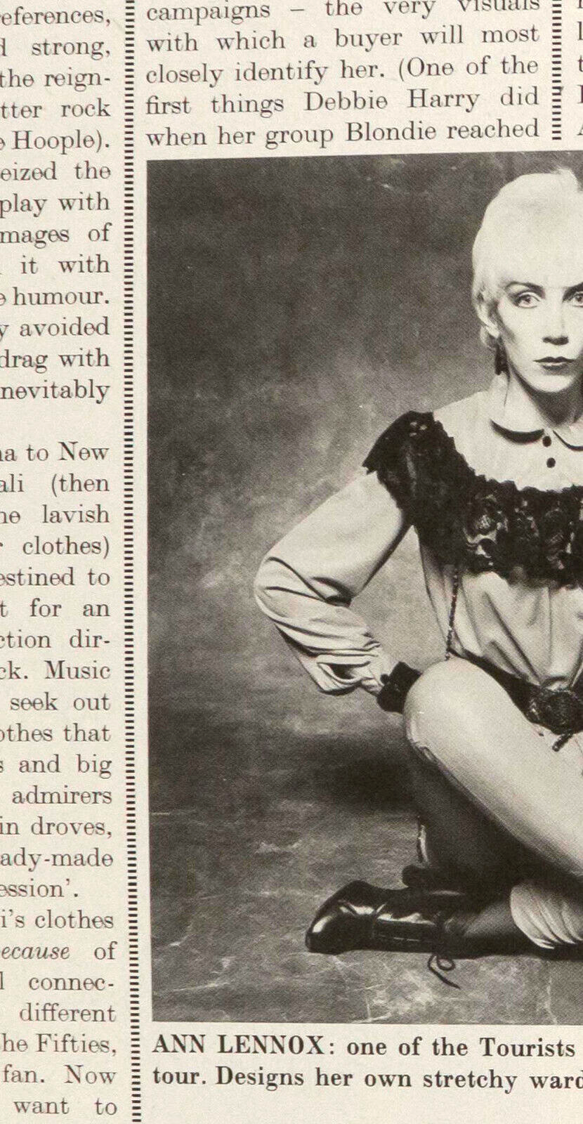 AMANDA LEAR Annie Lennox PATRICK PROCTOR Diana Cooper PAULA YATES Harper's Queen