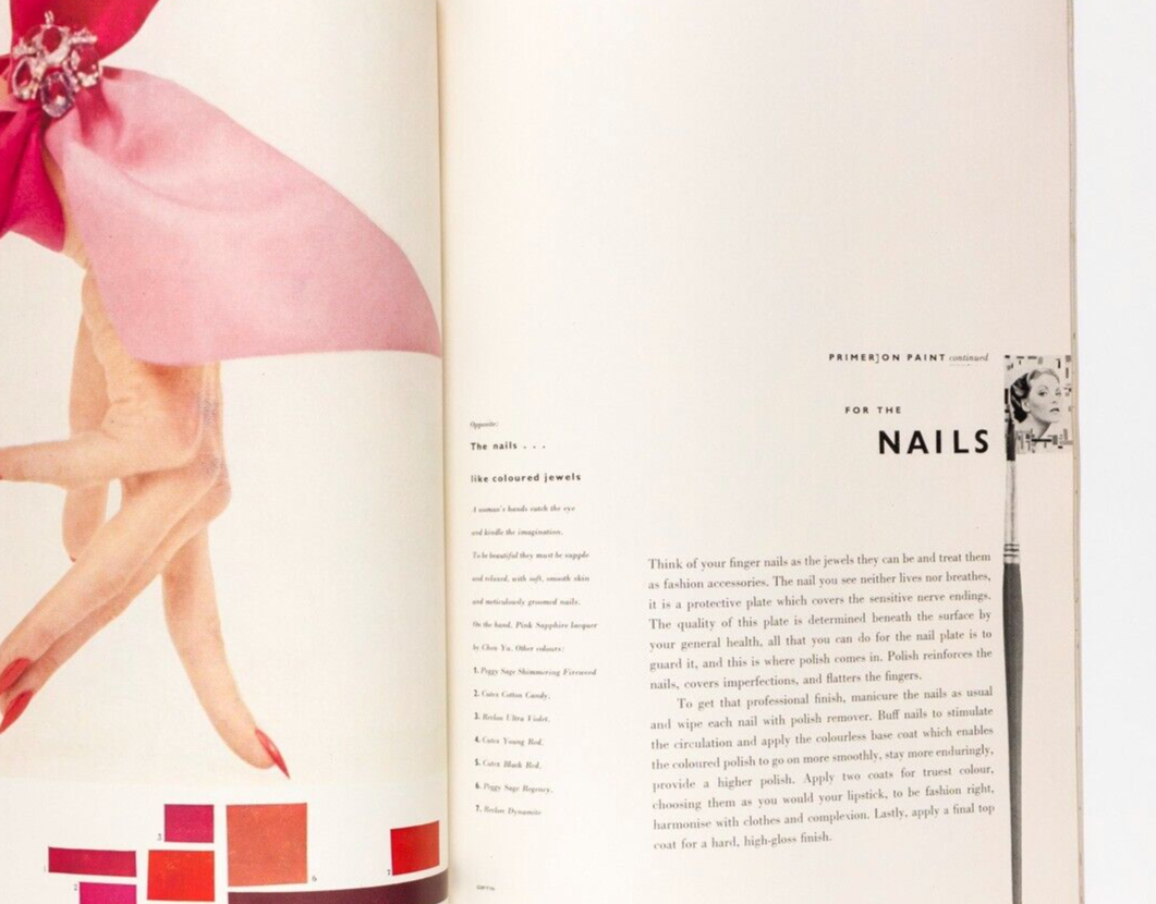 NORMAN PARKINSON Don Honeyman VOGUE BEAUTY BOOK magazine HAIR NAILS MAKE-UP vtg