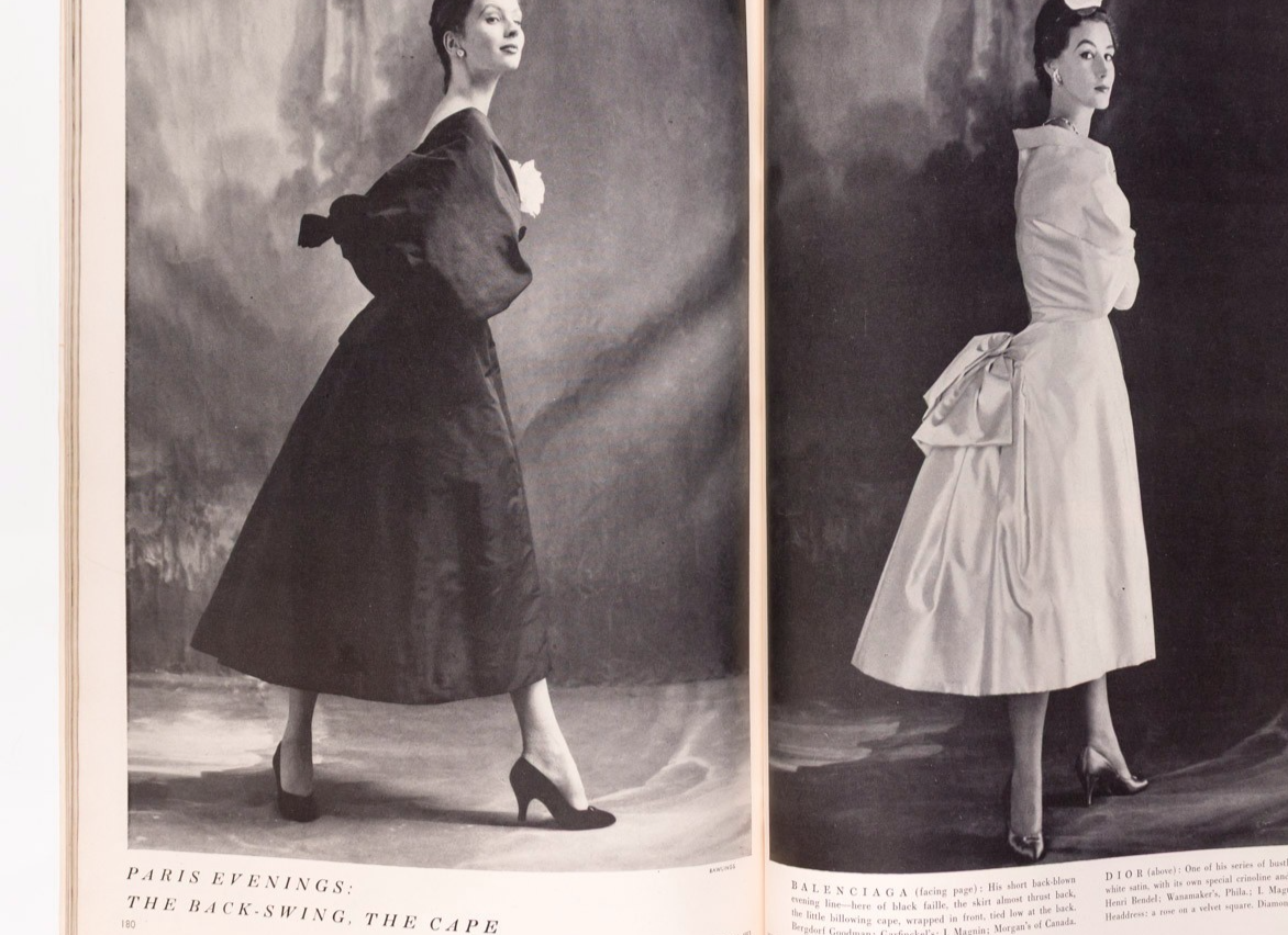 Dovima DIANE ARBUS Balenciaga VOGUE September 1953 Jean Patchett SUZY PARKER vtg