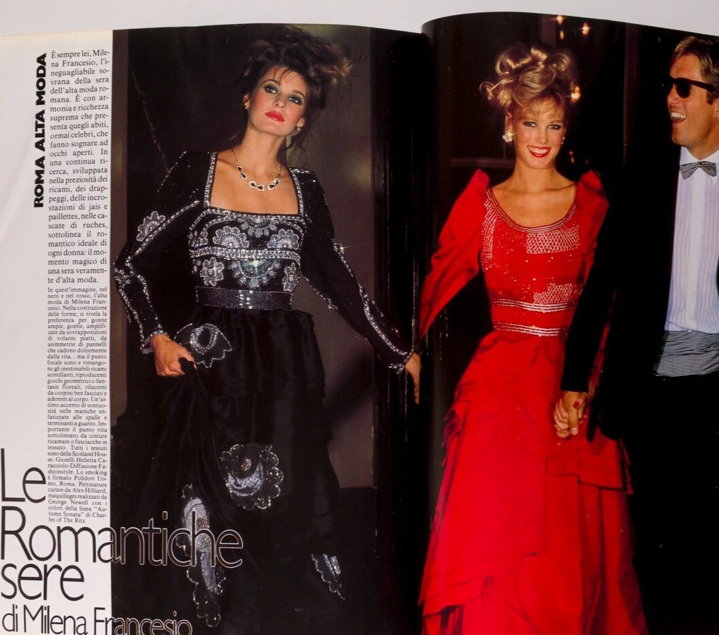 BROOKE SHIELDS Joe Eula MARIEL HEMINGWAY Harpers Bazaar Italia 9 September 1981
