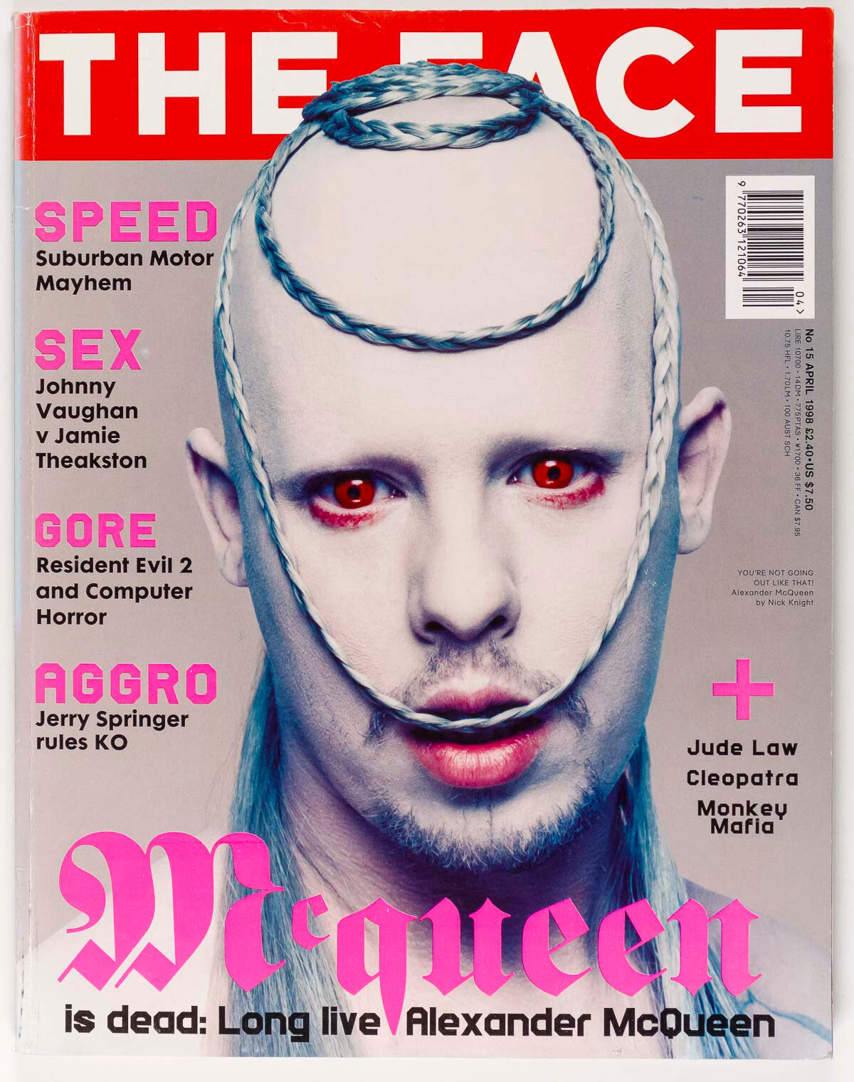 ALEXANDER MCQUEEN Herzigova ELAINE CONSTANTINE Wong Kar Wai SID VICIOUS The Face