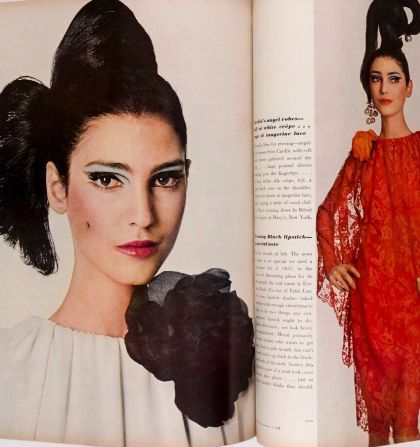 Brigitte Bauer VERUSCHKA Benedetta Barzini VOGUE 1965 Gres HELMUT NEWTON Capote