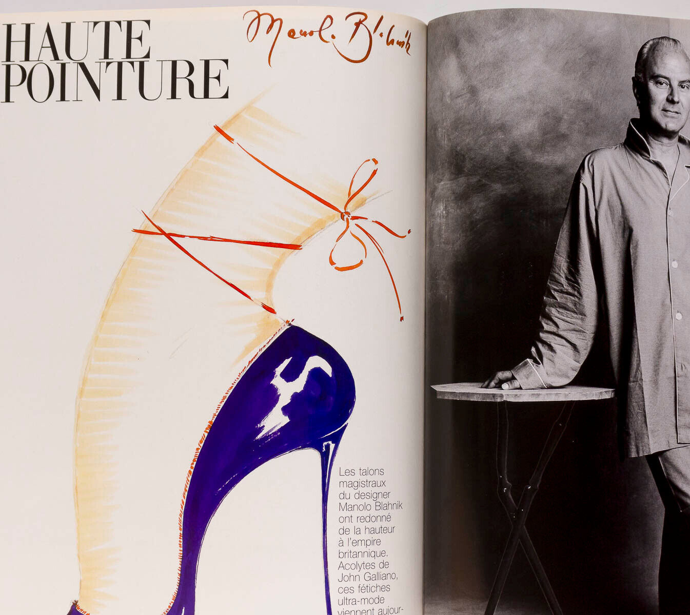 KATE MOSS Lady Diana RUPERT EVERETT Manolo Blahnik PARIS VOGUE 1997 October MODE