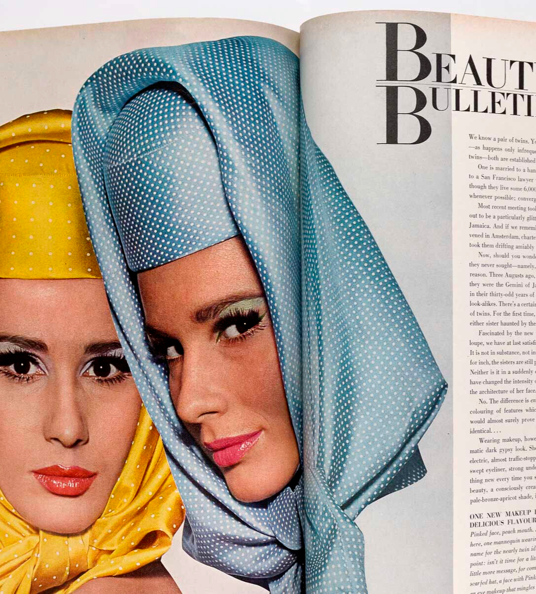 Blow Up WILHELMINA COOPER Veruschka VOGUE March 1965 COURREGES Liz Taylor WARHOL