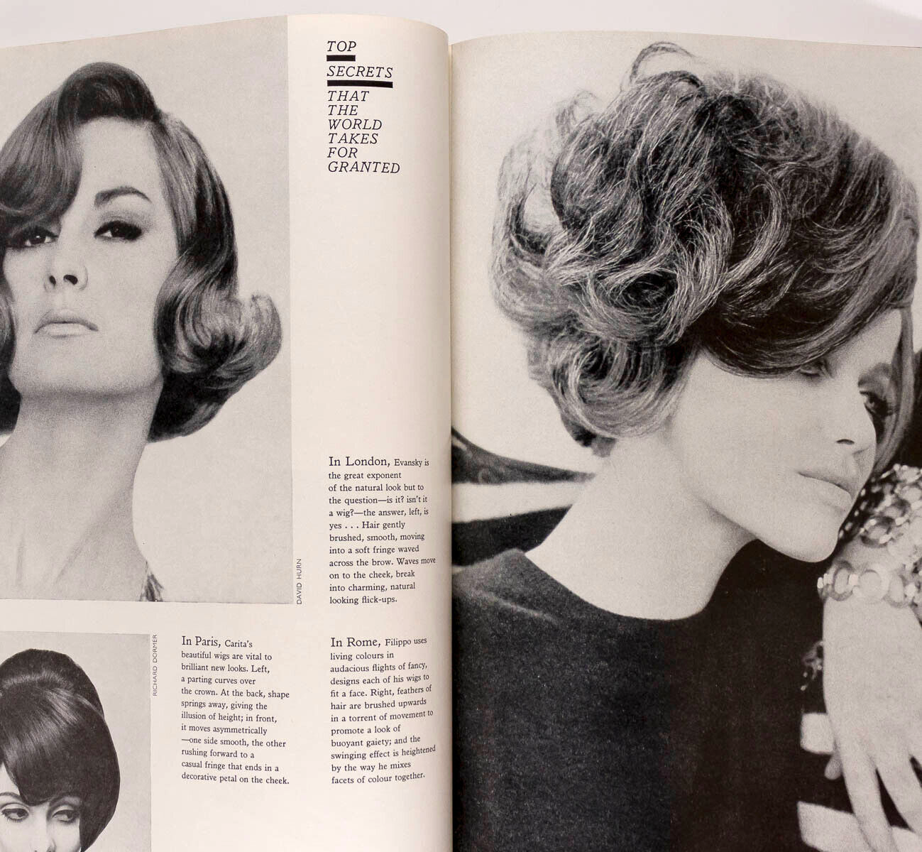 Veruschka JEAN SHRIMPTON Andre Malraux UK HARPERS April 1964 Givenchy BALENCIAGA