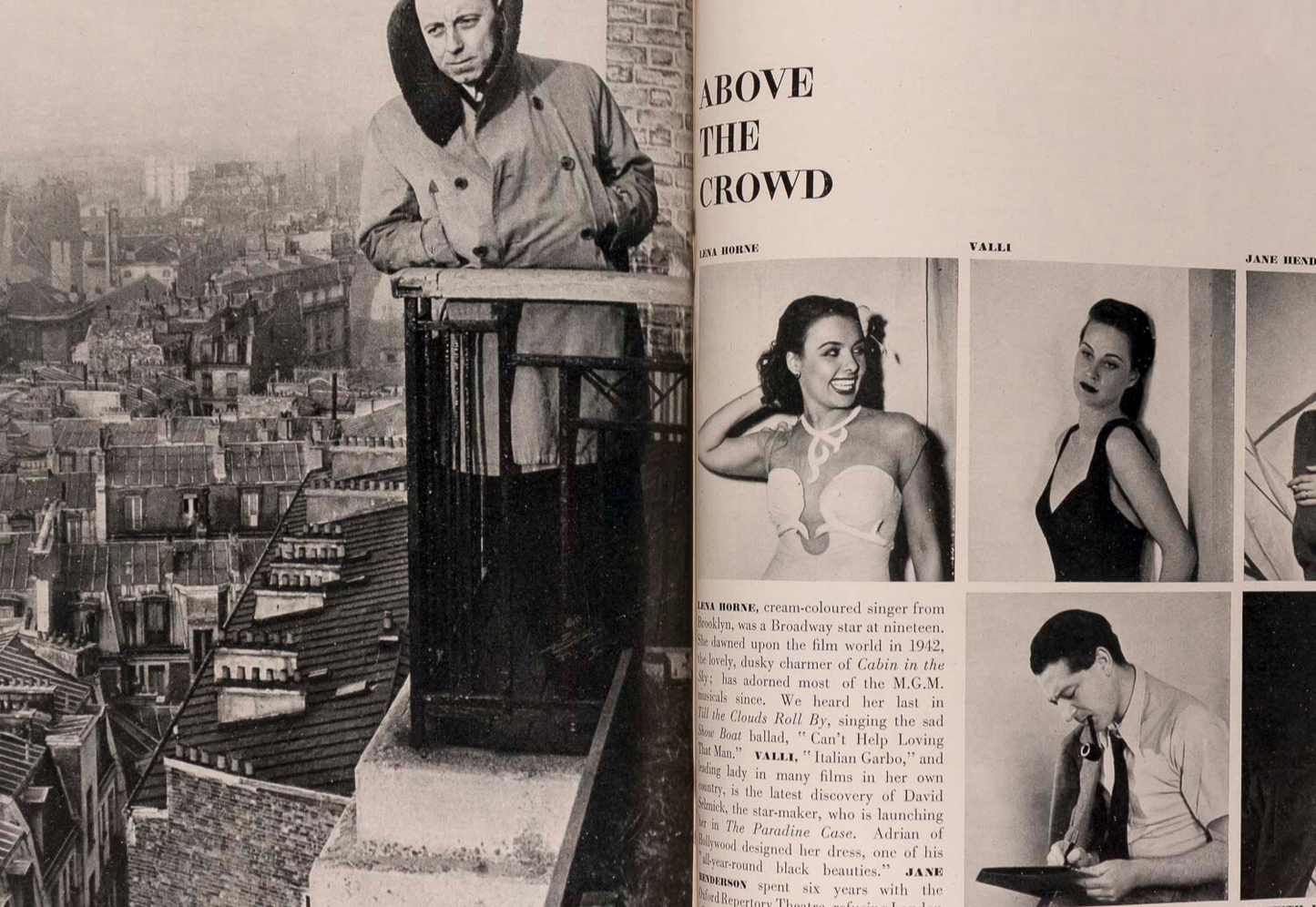 Bikini BALENCIAGA Brides PRINTS Harper's Bazaar June 1947 Louise Dahl-Wolfe VTG