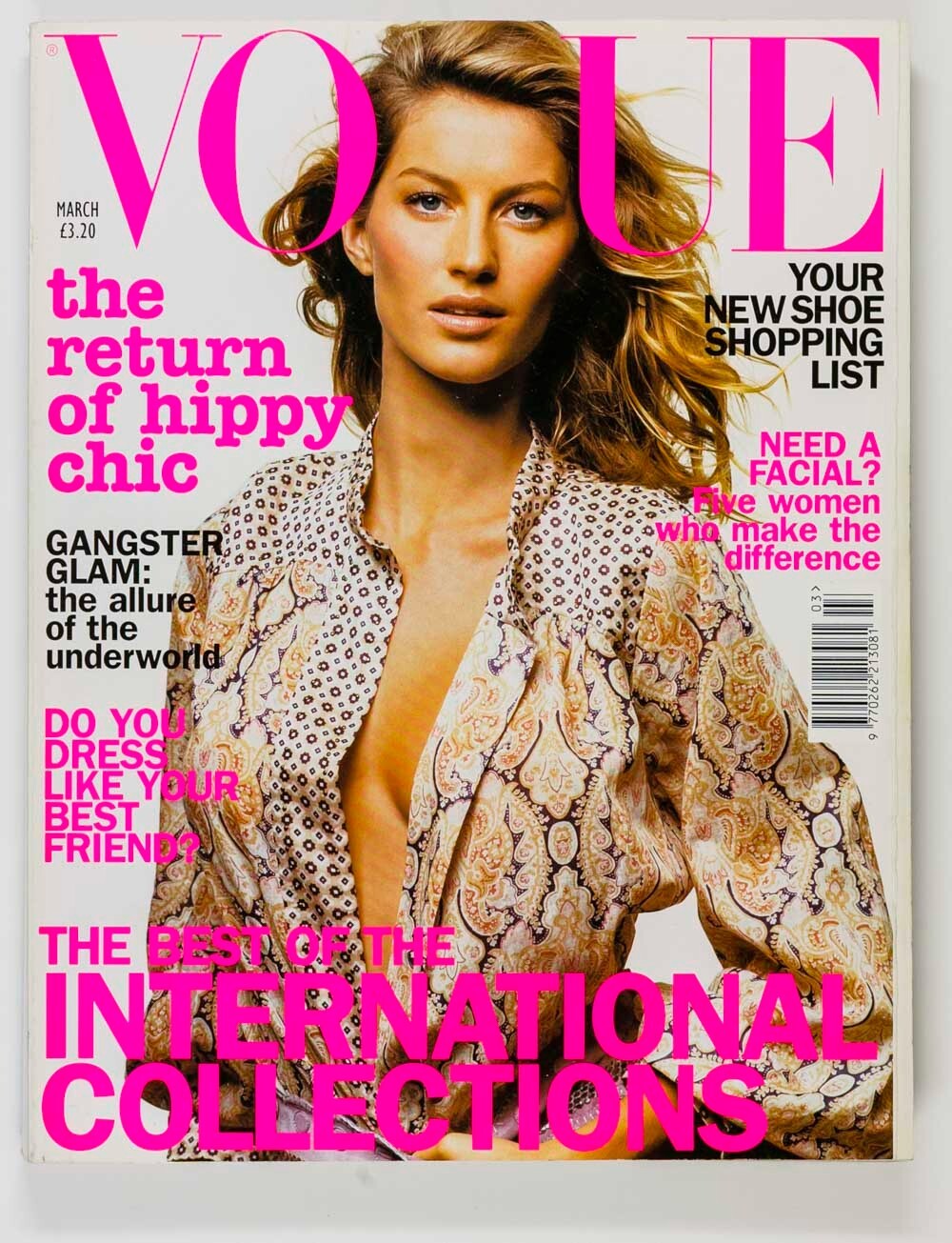 Gisele RIE RASMUSSEN Karolina Kurkova VOGUE March 2002 Valerie Sipp COLLECTIONS