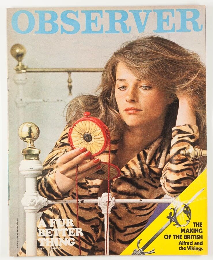 CHARLOTTE RAMPLING James Wedge BIBA Quant EDWARD BURRA vtg OBSERVER magazine UK