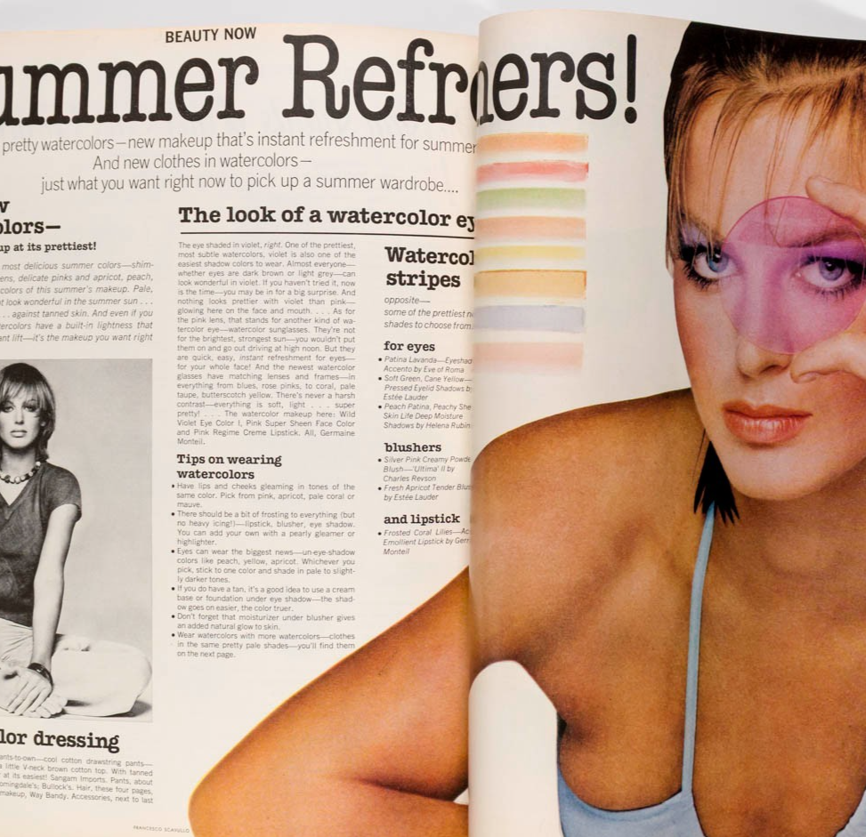 RENE RUSSO Dalila di Lazzaro DEBORAH TURBEVILLE Vogue US July 1975 50th birthday
