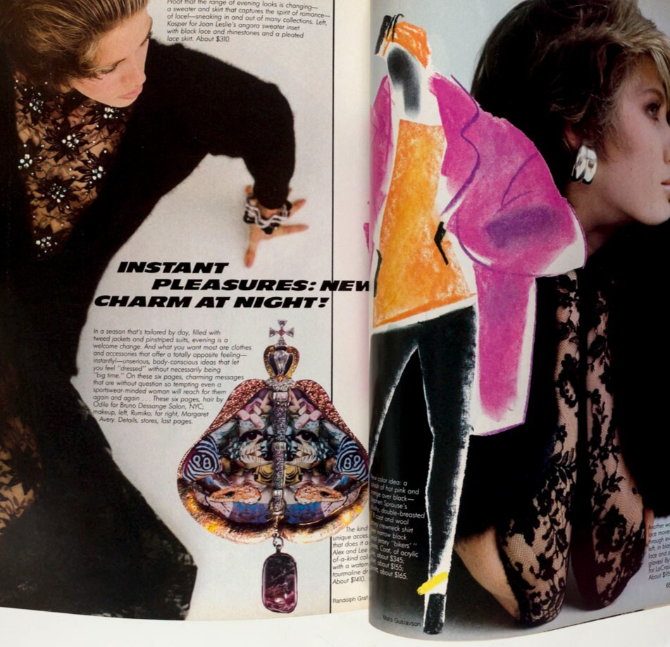 Brooke Shields AVEDON Matisse US VOGUE 1984 October Jessica Lange MATS GUSTAFSON