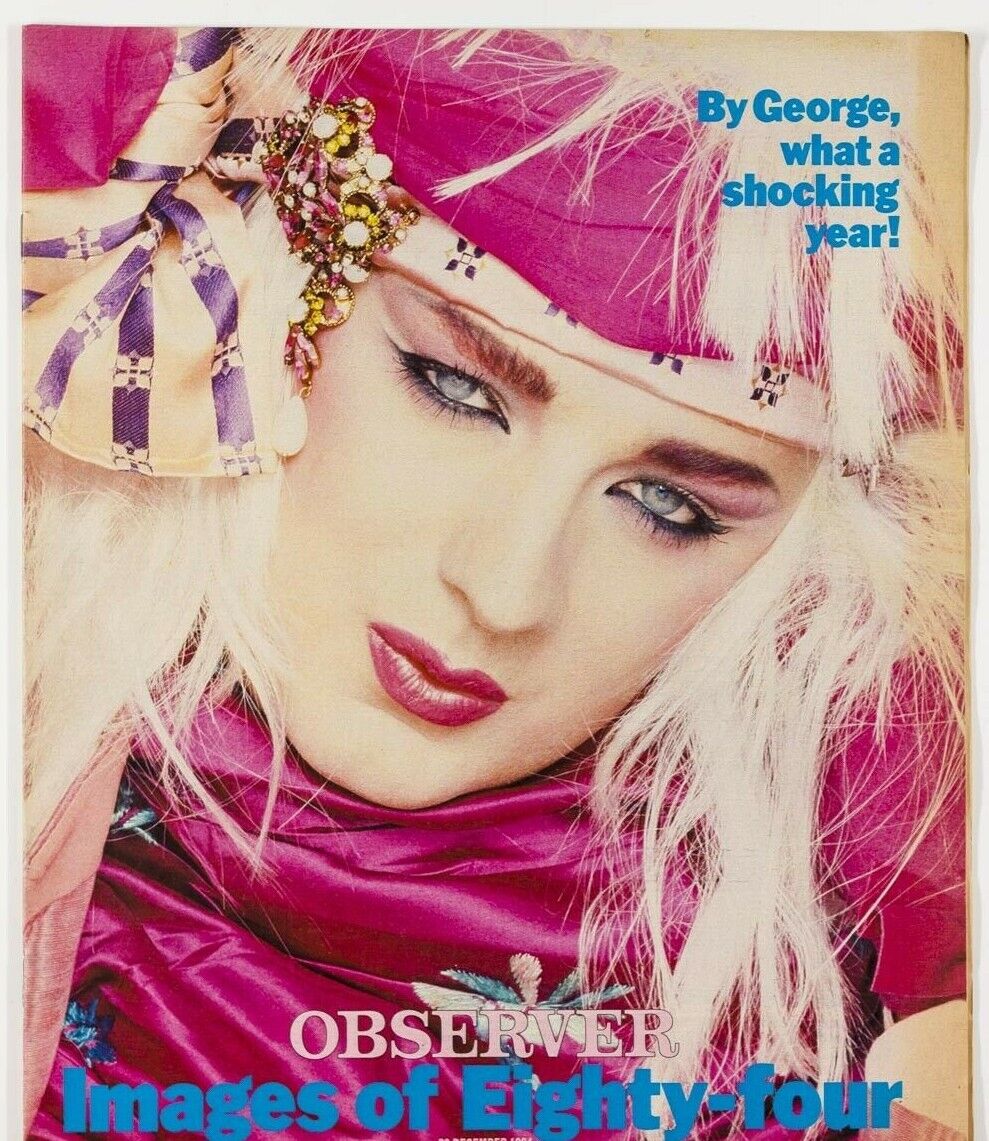 Boy George CULTURE CLUB Miners Strike BELFAST Princess Diana OBSERVER MAGAZINE