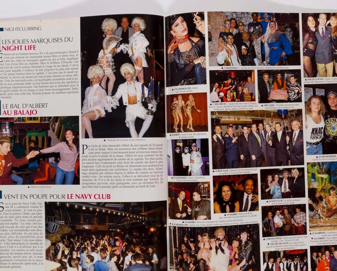 Amanda Lear WINTER Sports NUIT magazine February 1994 Paris night clubs CLUBBING