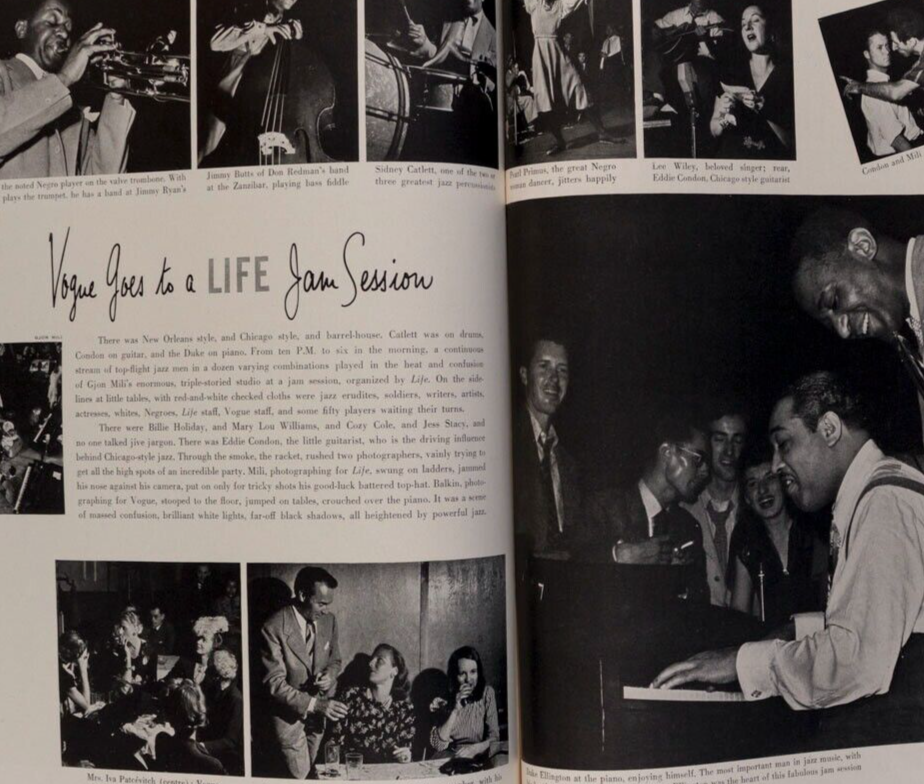 Susann Shaw DUKE ELLINGTON Clark Gable VOGUE November 1943 Maternity DALI Jazz