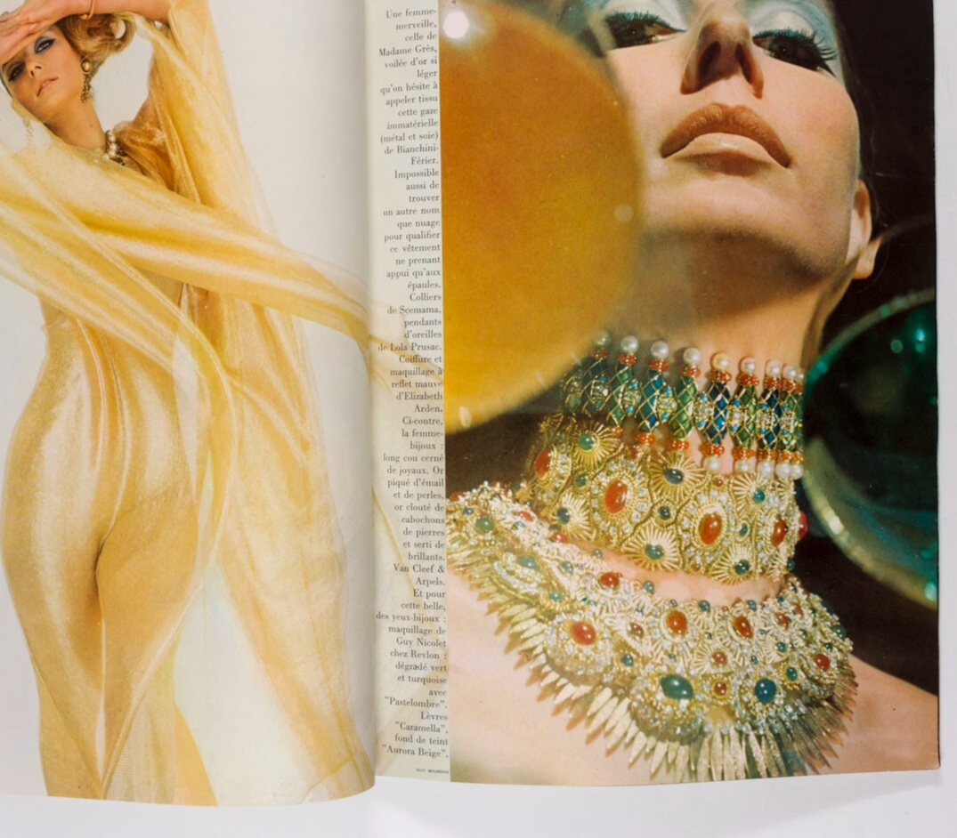 Jean Shrimpton GUY BOURDIN Helmut Newton PARIS VOGUE August 1965 Dali YSL Goya