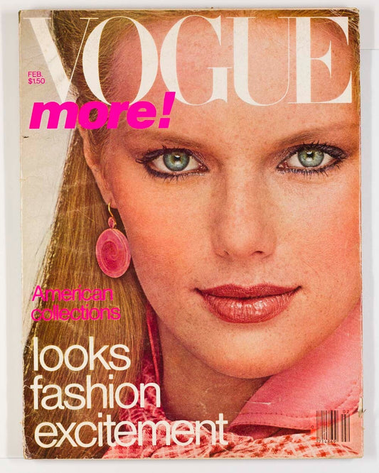 Patti Hanson SHAUN CASEY Grace Kelly VOGUE February 1978 Rene Russo HALSTON vtg